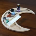 Natural Seven Chakra Crystal Tumbled Crystal Stones Gypsum Wood Moon Crystal She... - Image 5