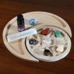 Natural Seven Chakra Crystal Tumbled Crystal Stones Gypsum Wood Moon Crystal She... - Image 6