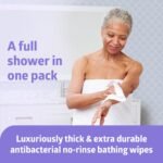Medline ReadyBath LUXE Antibacterial Extra Thick Adult Bath Wipes, 192 Count (8 ... - Image 3