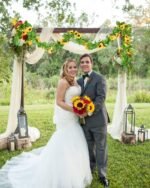 DearHouse 4 Pack Artificial Sunflower Garland Silk Sunflower Vine Artificial Flo... - Image 4