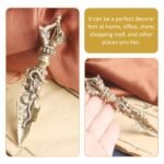 BESTonZON 2pcs Decorative Mini Brass Vajra Pestle Buddhism Pestle Ornaments for ... - Image 5