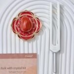 Ckakra Solfeggio Frequencies Tuning Fork Kit with Natural Crystal,396hz,Inner Pe... - Image 3