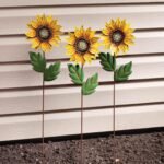 Fox Valley Traders Sunflower Stakes, Set of 3 by Maple Lane Creations - Image 3