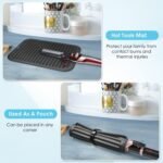 DeepKlean Large Silicone Heat Resistant Mat, Professional Hot Hair Tools Mat for... - Image 5