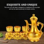 Gadpiparty Buddha Water Offering Cup Worship Goblet Pot Buddhist Water Offering ... - Image 3