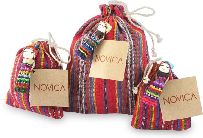 NOVICA Handmade Glass Beaded Macrame Bracelets in Black Set of 7 Wristband Guate... - Image 7