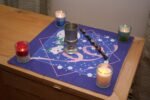 Altar Cloth or Tarot Mat - Beltane Moon - Pagan or Wiccan Altar Cloth - Image 4