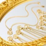 Gold Zodiac Sign Mother of Pearl Shell Coin Charm Necklace for Women Dainty Chai... - Image 4