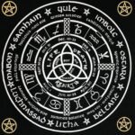 THE ART BOX Altar Cloth Tarot Cards Table Napkins Witchcraft Supplies Black Gold... - Image 3