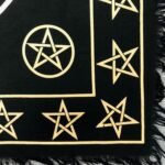 THE ART BOX Altar Cloth Tarot Cards Table Napkins Witchcraft Supplies Black Gold... - Image 6