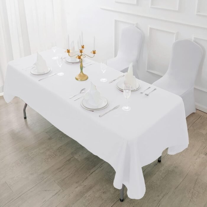Fokitut 2 Pack Waterproof Rectangle Tablecloth, 60x102 Inch, Stain Resistant and... - Image 6