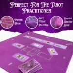 Tarot Divination, Table Card Reading Cloth - Purple Velvet with Celtic Cross Pat... - Image 4