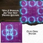Tarot Divination, Table Card Reading Cloth - Purple Velvet with Celtic Cross Pat... - Image 5
