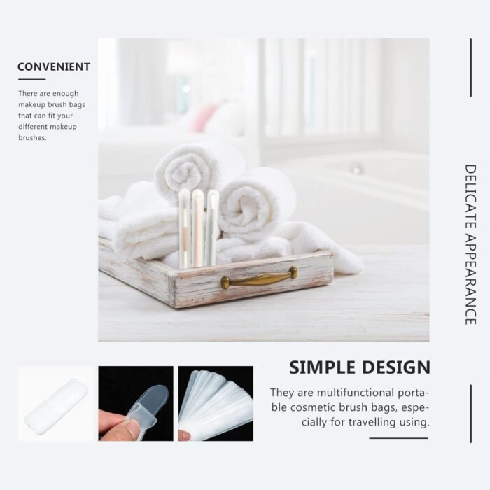 20Pcs Portable Makeup Brush Protective Covers Organizer Pouches for and Dust Pro... - Image 6
