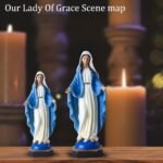QIANLING 12" Our Lady of Grace Statue - Resin Hand-Painted Virgin Mary Figure, R... - Image 4