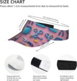 Sport Sun Visor, Cartoon Tools Print Stylish UV Protection Cap, Adjustable Visor... - Image 4