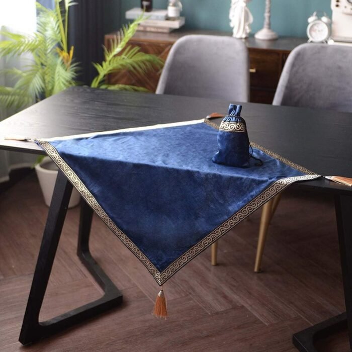 ARTABLE Tarot Cards Table Cloth Altar Tablecloth Velvet Square Divination Wicca ... - Image 4