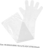 50Pcs Disposable Long Arm Gloves for Use Safe and Sanitary Animal Gloves for Liv... - Image 3