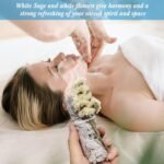 White Sage Smudge Kit with Smudge Bowl- 2 White Sage Sticks with Flowers & Laven... - Image 4