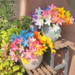 Artificial Fake Flowers for Outdoor Spring Decoration, 12 Bundles UV Resistant F... - Image 4