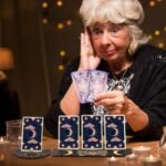 Queekay 4 Pieces Wooden Tarot Card Stand Holder Moon Phase Tarot Card Altar Stan... - Image 5