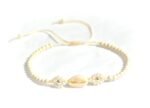 White Anklet for Women and Teen Girls, Adjustable Waterproof Natural Cowrie Seas... - Image 4