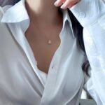 14K Gold Plated Pearl Pendant Necklace, Stainless Steel Gold Nugget Necklace wit... - Image 6