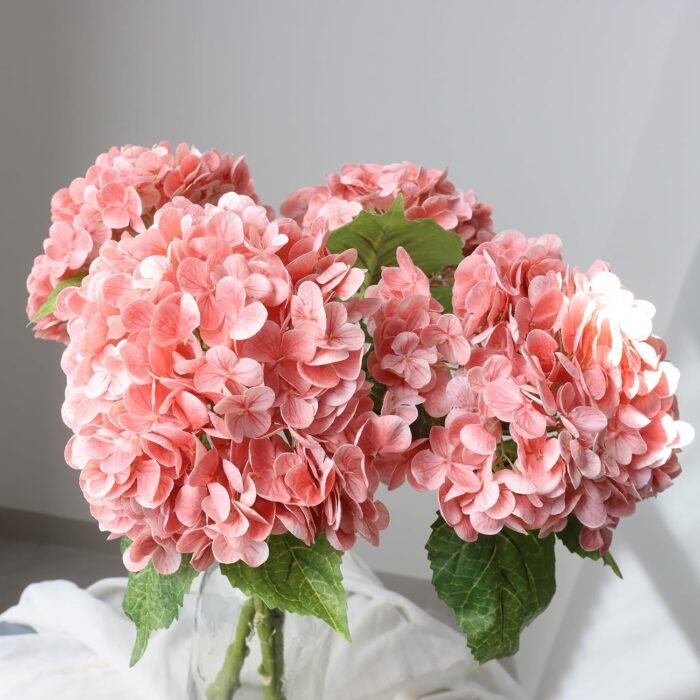 Buart 3PCS Long Stem Big Size Flowers Artificial Silk Hydrangea Lifelike Flowers... - Image 7