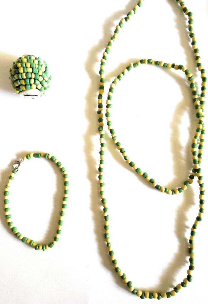ORULA - Santeria Bead Necklace Set, 3 Piece Set (Ilde, Eleke & Macuto) - Image 3