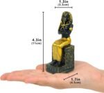 TRANSGOOD Egyptian Pharaoh Mini Size Statue Tutankhamun Figurine Collectible Dec... - Image 5