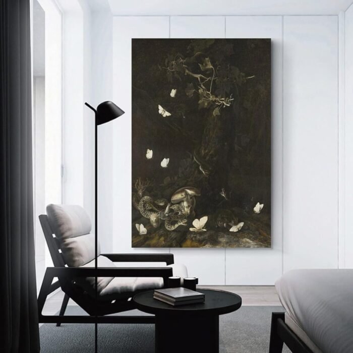 ZMLLCJF Otto Marseus Van Schrieck,Serpents And Insects Canvas Wall Art Print Pos... - Image 4