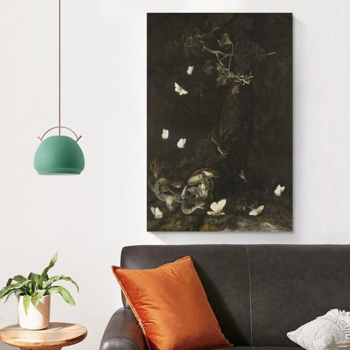 ZMLLCJF Otto Marseus Van Schrieck,Serpents And Insects Canvas Wall Art Print Pos... - Image 5