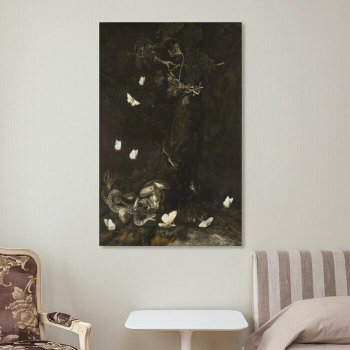 ZMLLCJF Otto Marseus Van Schrieck,Serpents And Insects Canvas Wall Art Print Pos... - Image 8