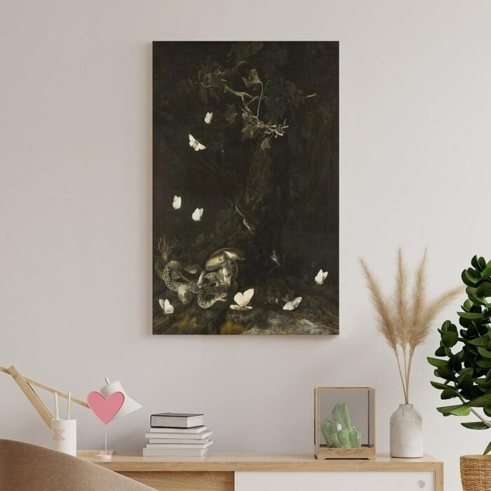 ZMLLCJF Otto Marseus Van Schrieck,Serpents And Insects Canvas Wall Art Print Pos... - Image 9