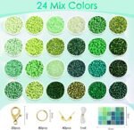 Vtssvow 3mm Glass Seed Beads for Bracelets Making, 24 Colors 10000pcs Friendship... - Image 3