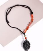 Red Agate/Black Obsidian Fox Dainty Necklaces for Women Crystals and Gemstones A... - Image 7