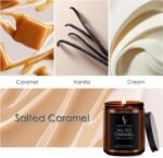 Salted Caramel Scented Candle for Home Soy Wax Candle, Aromatherapy Candle Gift ... - Image 4