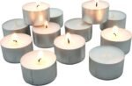 Stonebriar 100 Pack Unscented 8 Hour Extended Burn Time Tea Light Candles, White... - Image 5