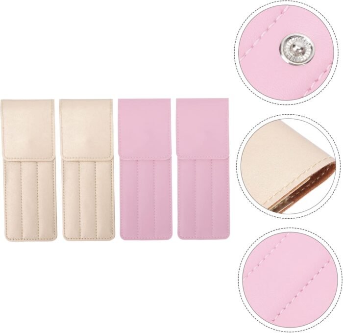 4Pcs Face Beauty Tool Storage Bags Durable Makeup Tweezers Covers Compact Access... - Image 4