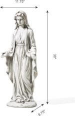 glitzhome GH50521 Blessed Mother Virgin Mary Religious Garden Decor Statue, 31 I... - Image 3
