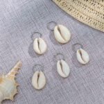 Vintage Shell Hair Cuff Rings - Gold Conch Clips with Cowrie Pendants, Dreadlock... - Image 4