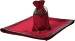 BLESSUME Witch Altar Tarot Table Cloth and Pouch Square Divination Tarot Cloth (... - Image 3
