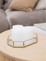 CANDWAX 3x4 inch Pillar Candles Set of 3 – Unscented Dripless Rustic White Candl... - Image 5