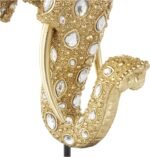 Deco 79 Resin Elephant Decorative Sculpture Beaded Home Decor Statue with Rhines... - Image 5
