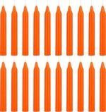Mega Candles 5 pcs Orange 1/2 Inch Diameter Ceramic Chime Ritual Spell Candle Ho... - Image 3