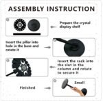 CRASPIRE Mushroom Moon Phase Crystal Pendulum Shelf Pendant Display Holder Stand... - Image 5