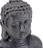 MyGift 11.5-Inch Sitting Buddha Statue, Premium Gray Resin Meditation Zen Buddha... - Image 7