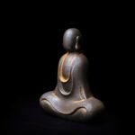 Faceless Buddha Statue - Solid Cast Iron Buddha Figurine, Indoor Outdoor Zen Dec... - Image 3