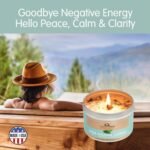 Sage Candle w/White Sage Leaf (6 Oz) - for Meditation & Cleansing Negative Energ... - Image 3