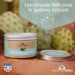 Sage Candle w/White Sage Leaf (6 Oz) - for Meditation & Cleansing Negative Energ... - Image 4